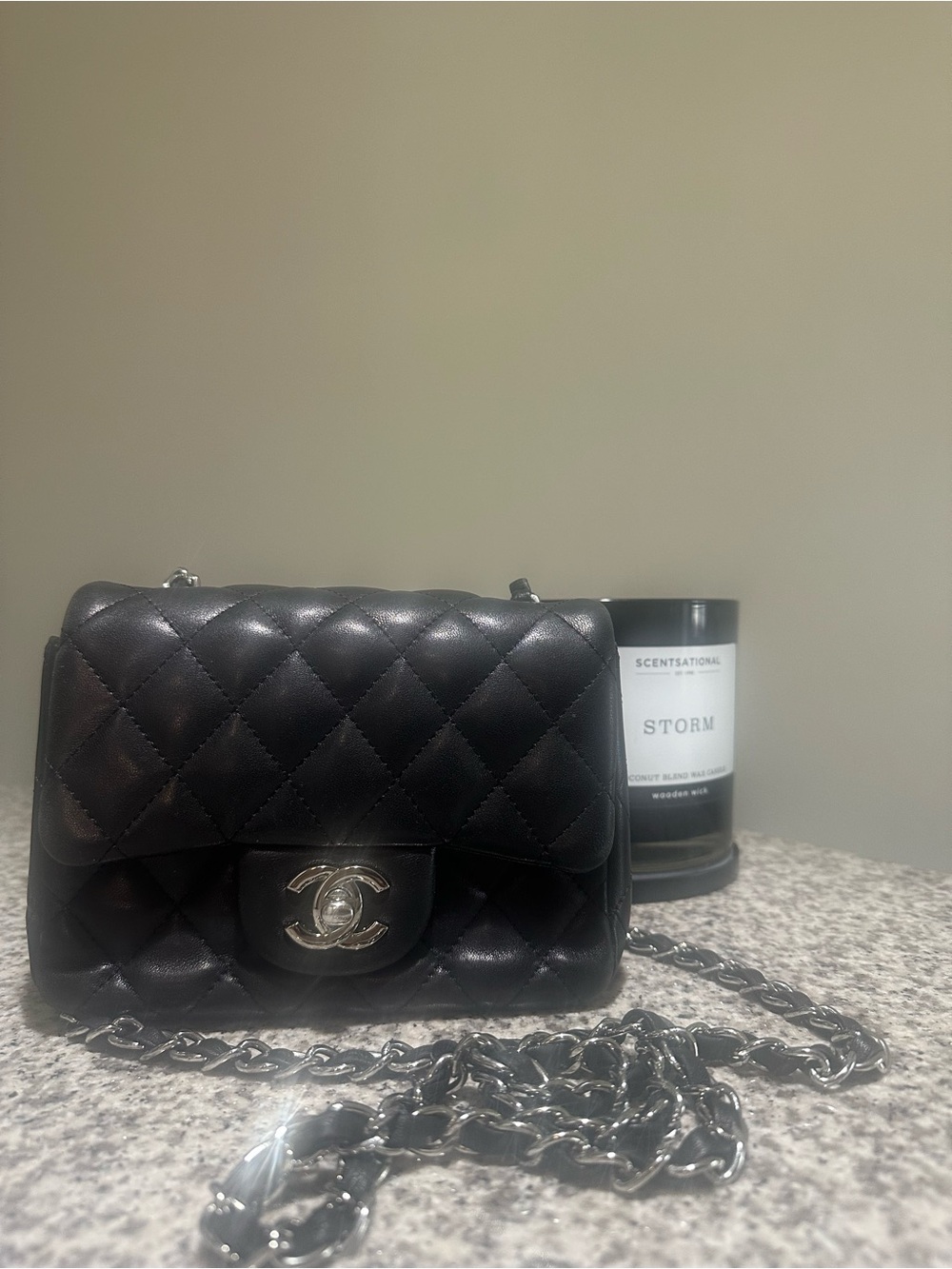 Leather mini bag